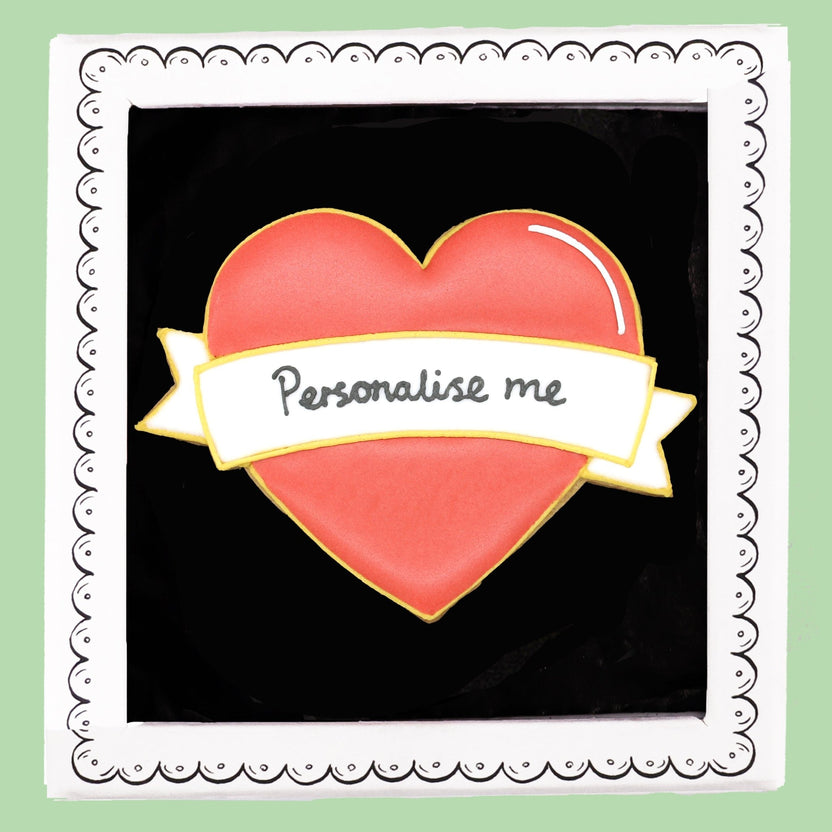 Personalised Heart Biscuit