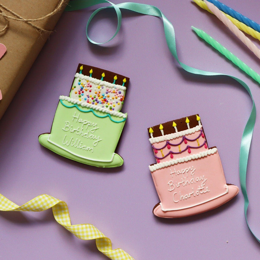 Pink Happy Birthday To You Letterbox - Biscuiteers
