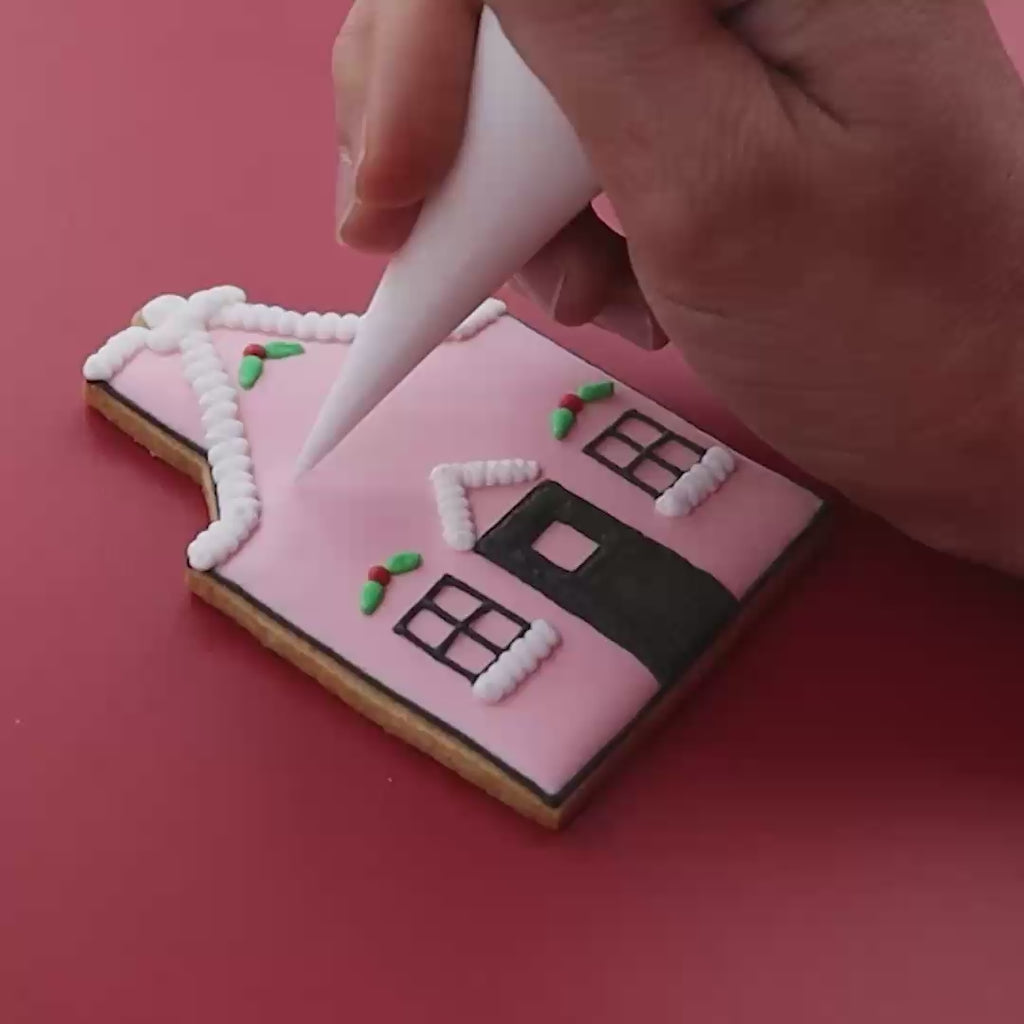 Personalised Christmas Village Letterbox Biscuits