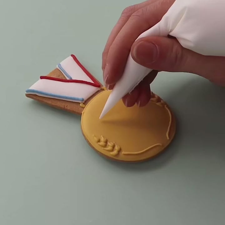 Personalised Gold Medal Letterbox Biscuit