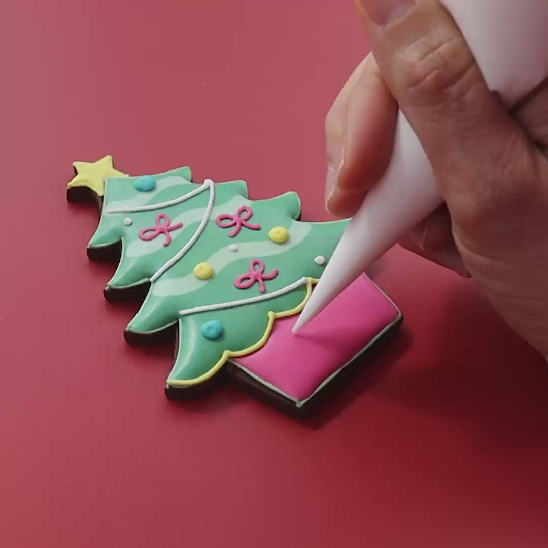 Personalised Christmas Tree Letterbox Biscuit