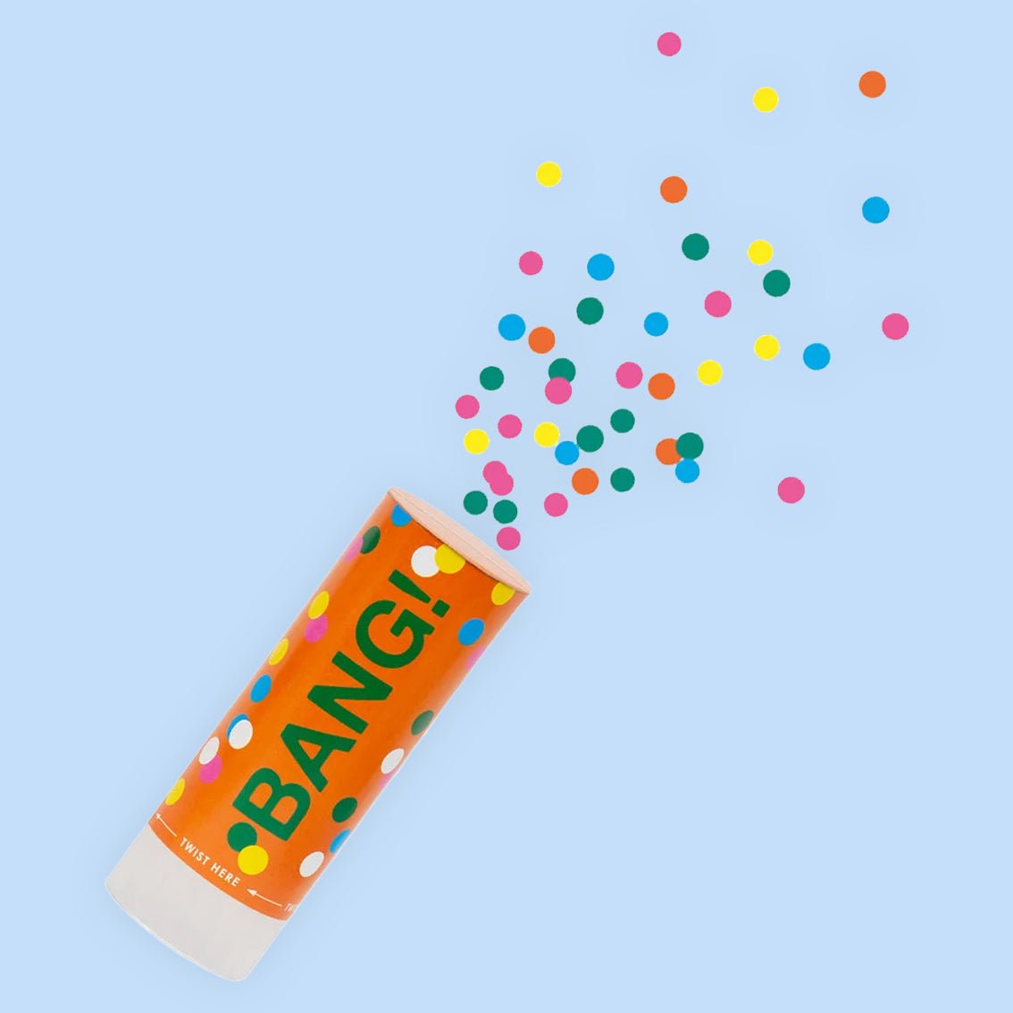 Rainbow Confetti Cannon - Biscuiteers