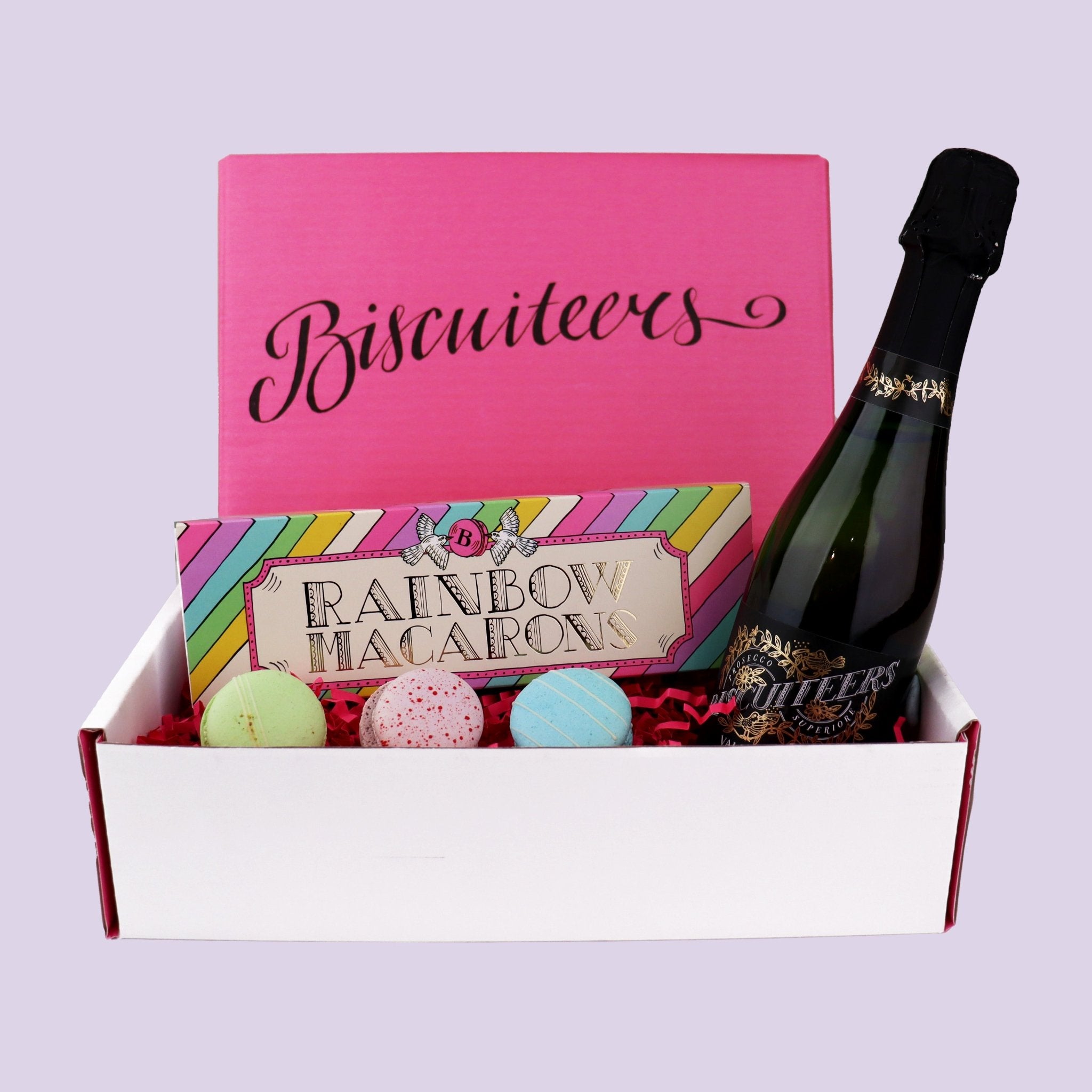 Rainbow Macarons Mini Gift Box - Biscuiteers
