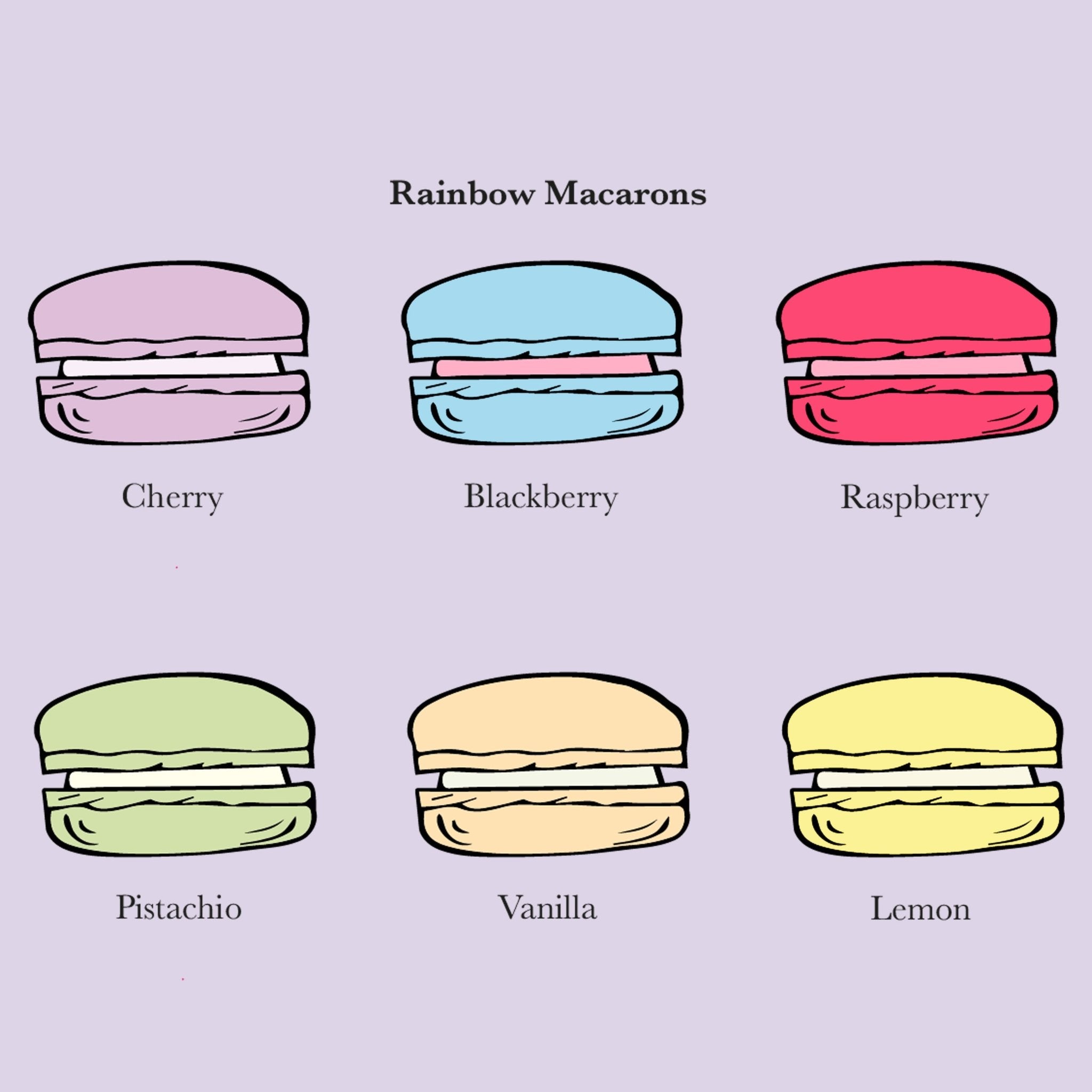 Rainbow Macarons Mini Gift Box - Biscuiteers