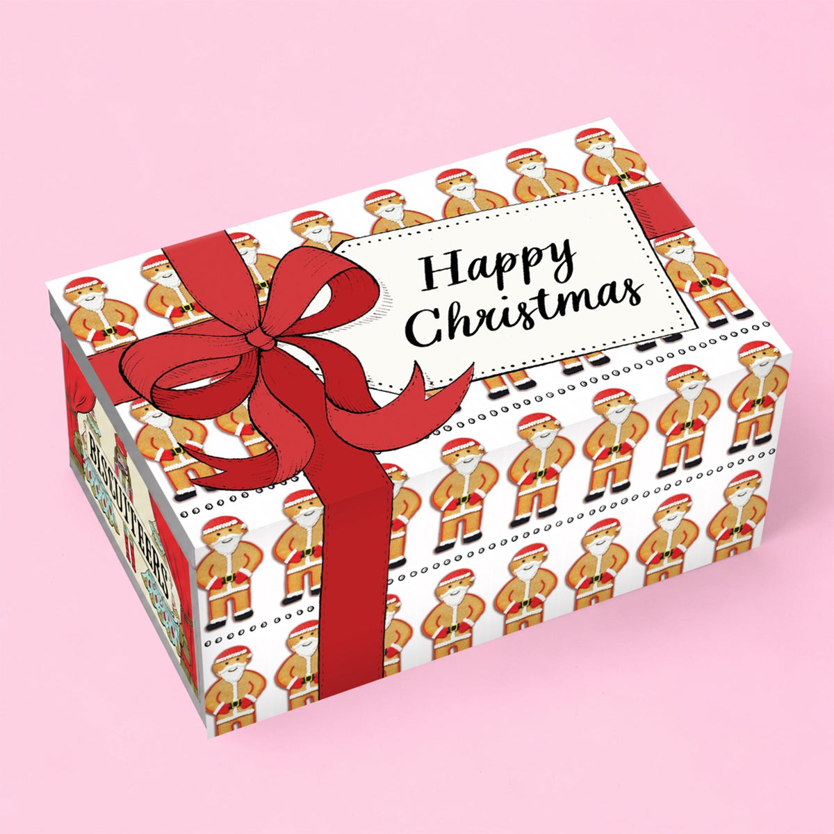 Santa Biscuit Tin Sleeve - Biscuiteers