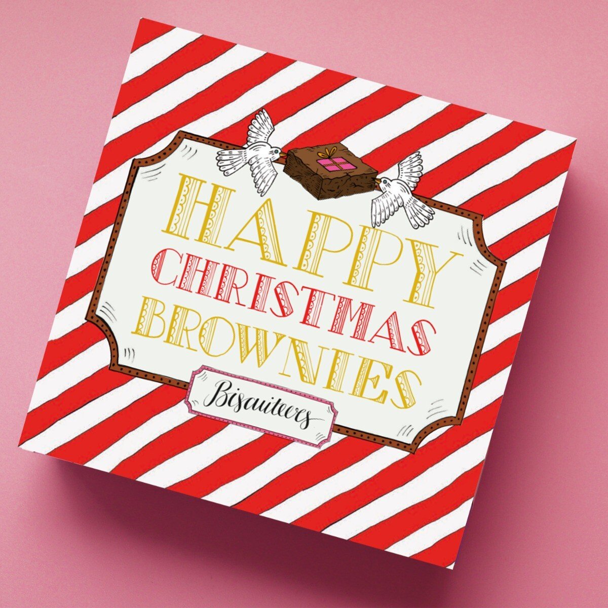 Starry Night Christmas Brownies - Biscuiteers