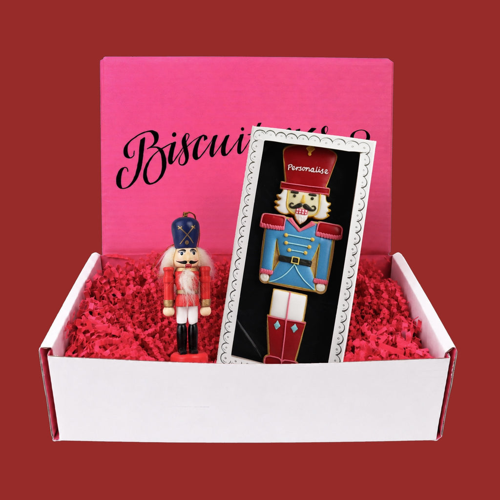 Stocking Filler Nutcracker Mini Gift Box - Biscuiteers