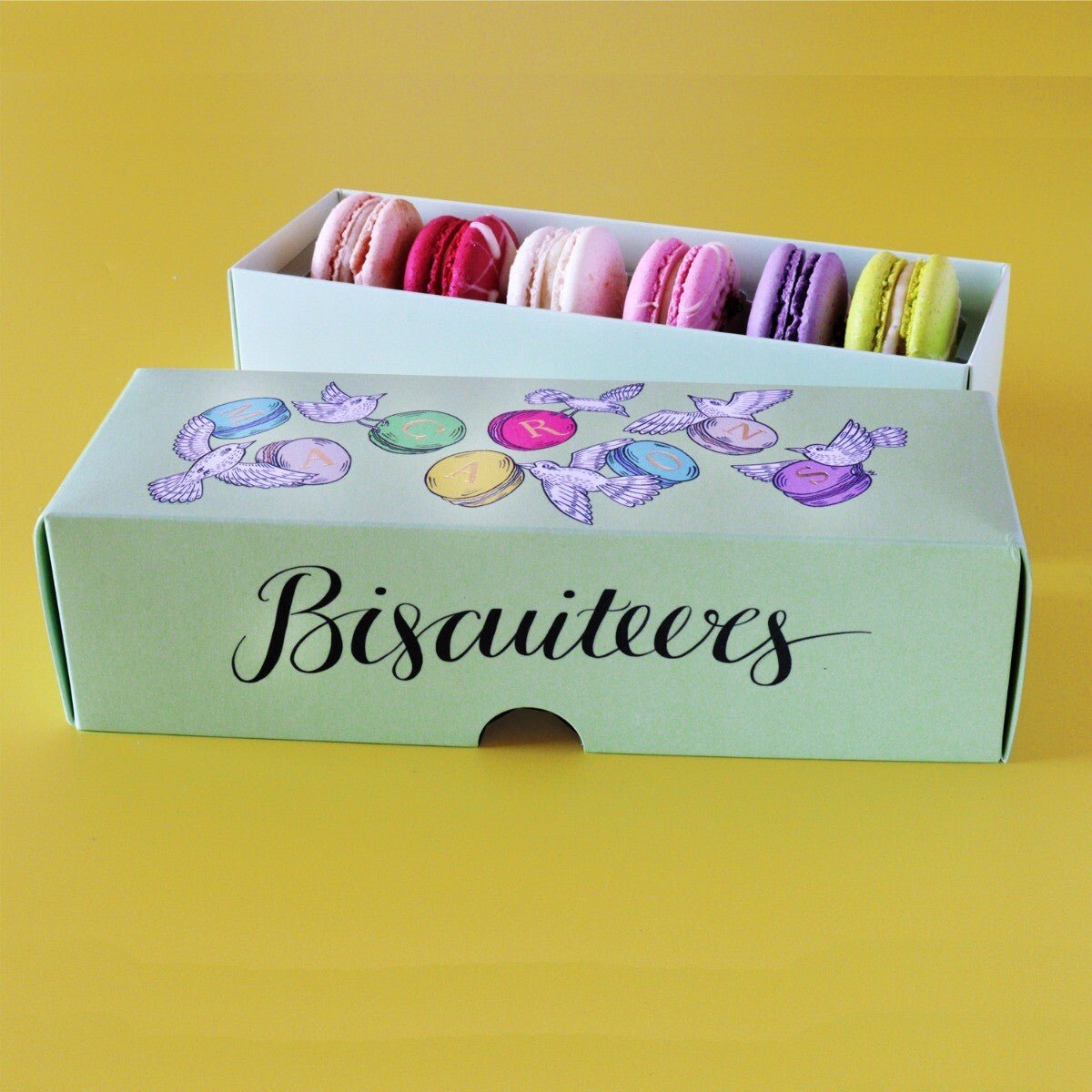 Summer Macarons Mini Gift Box - Biscuiteers