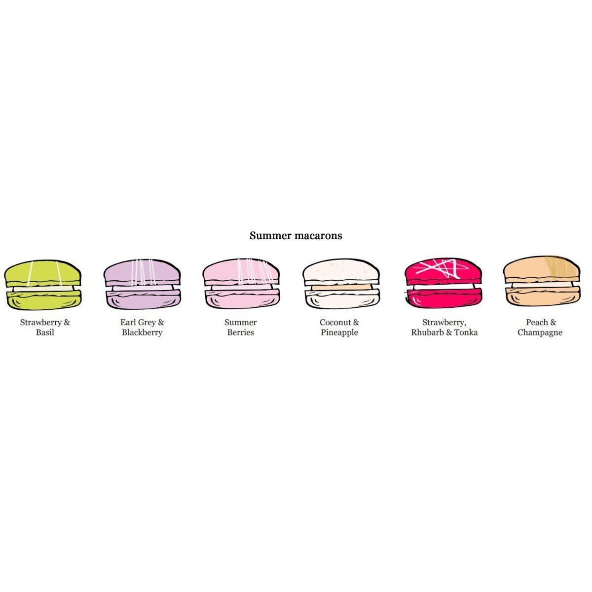 Summer Macarons Mini Gift Box - Biscuiteers