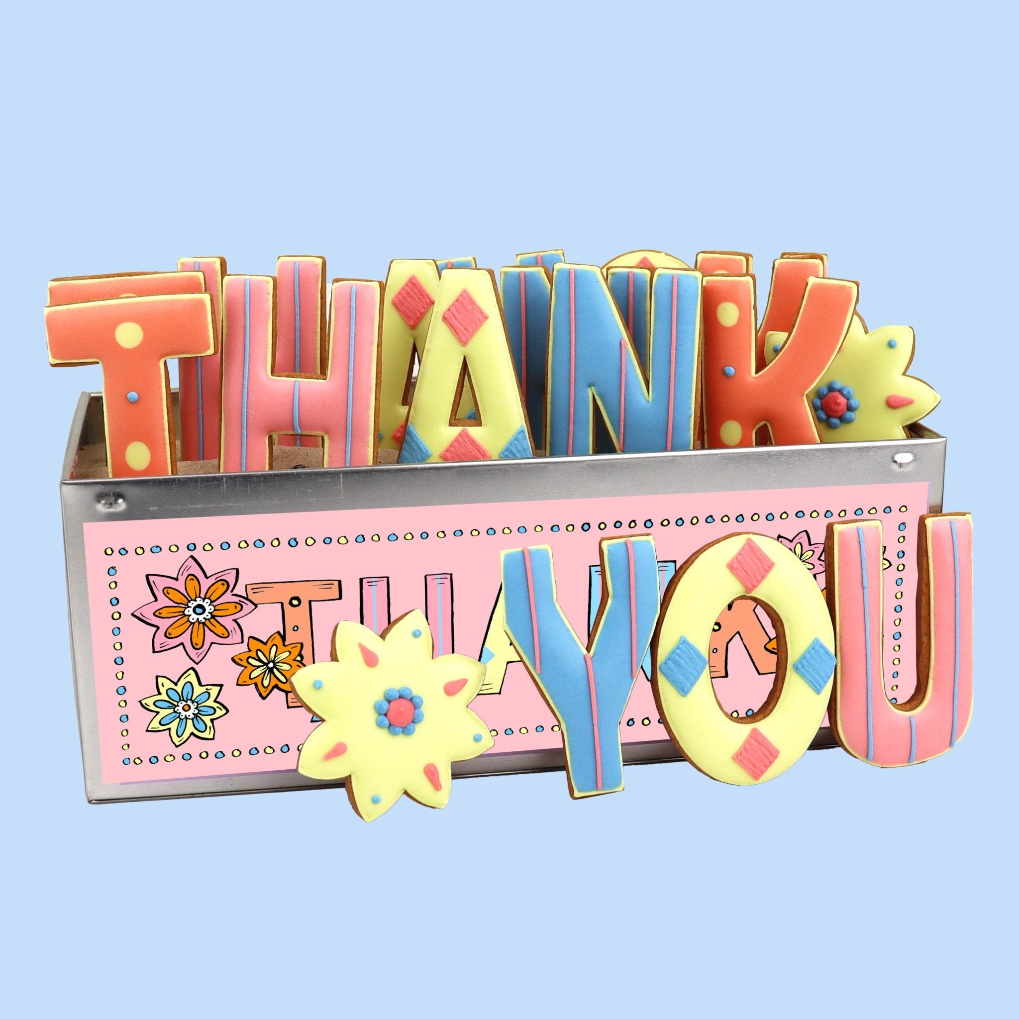 Thank You Luxe Biscuit Tin - Biscuiteers
