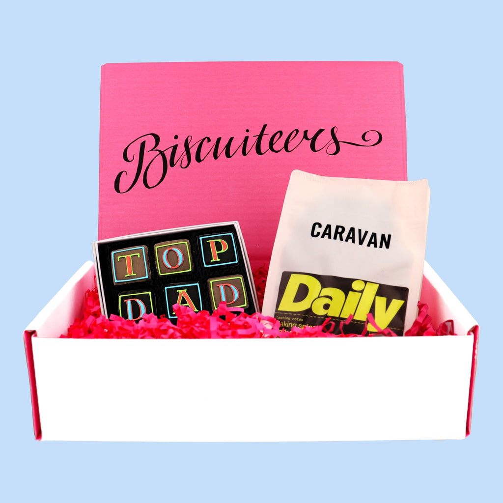 Top Dad & Coffee Mini Gift Box - Biscuiteers