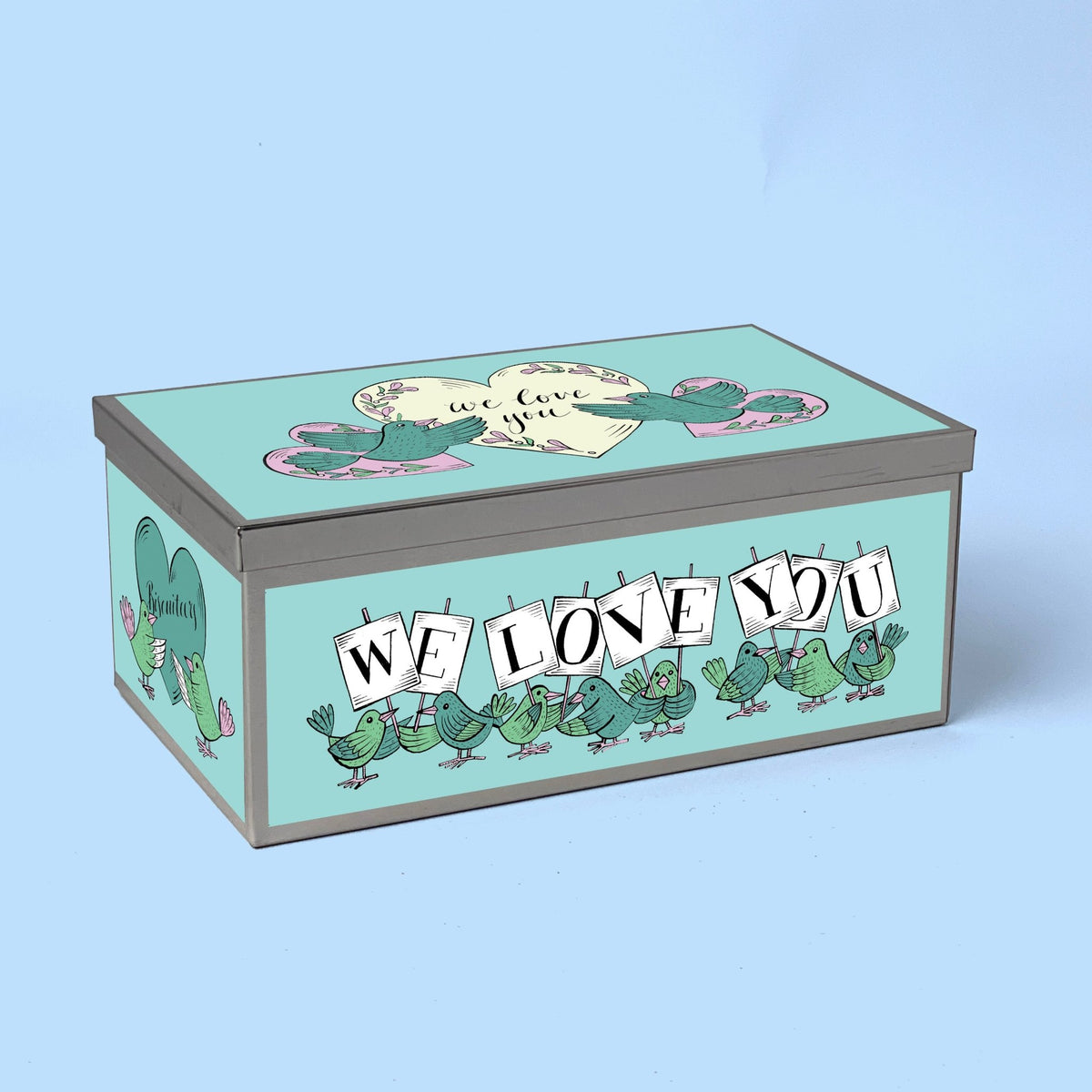 We Love You Biscuit Tin - Biscuiteers