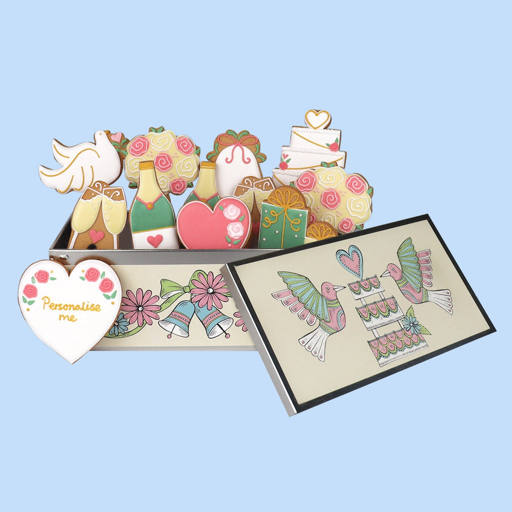 Wedding Bells Luxe Biscuit Tin - Biscuiteers