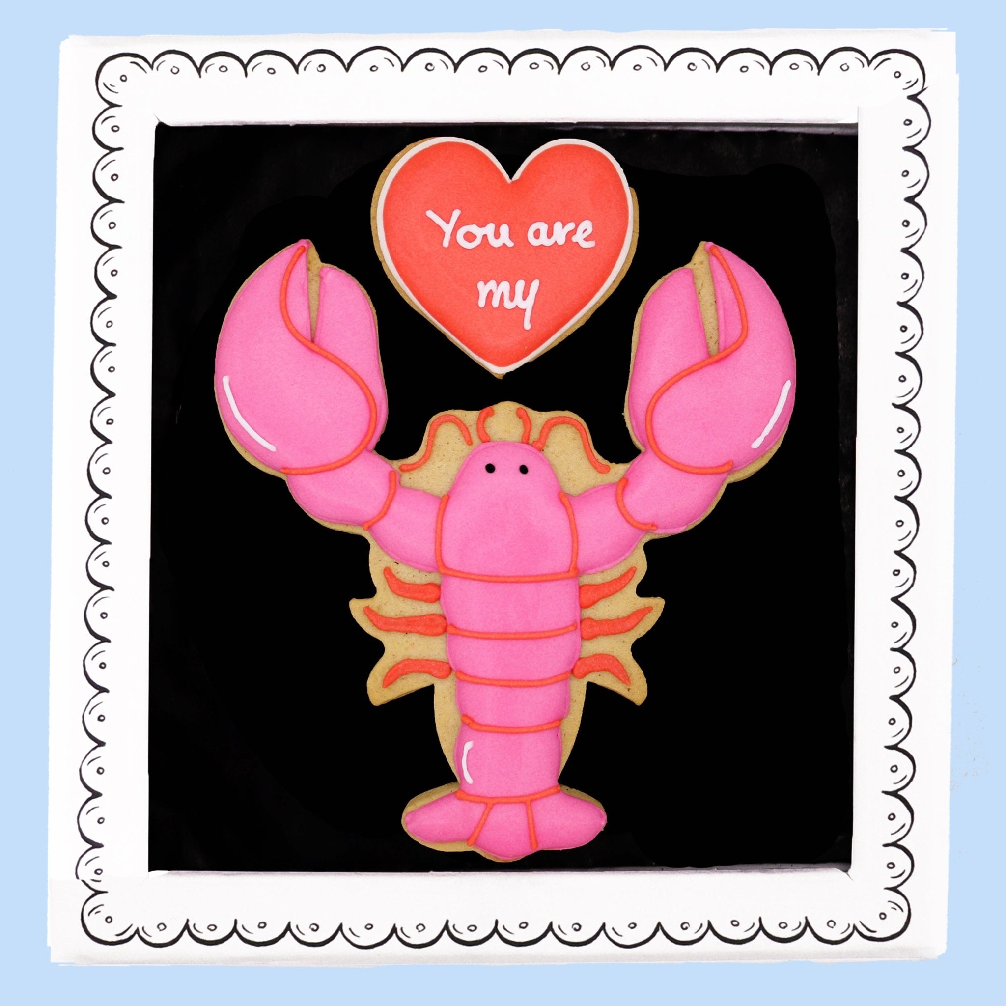 You Are My Lobster Letterbox Biscuits - Biscuiteers